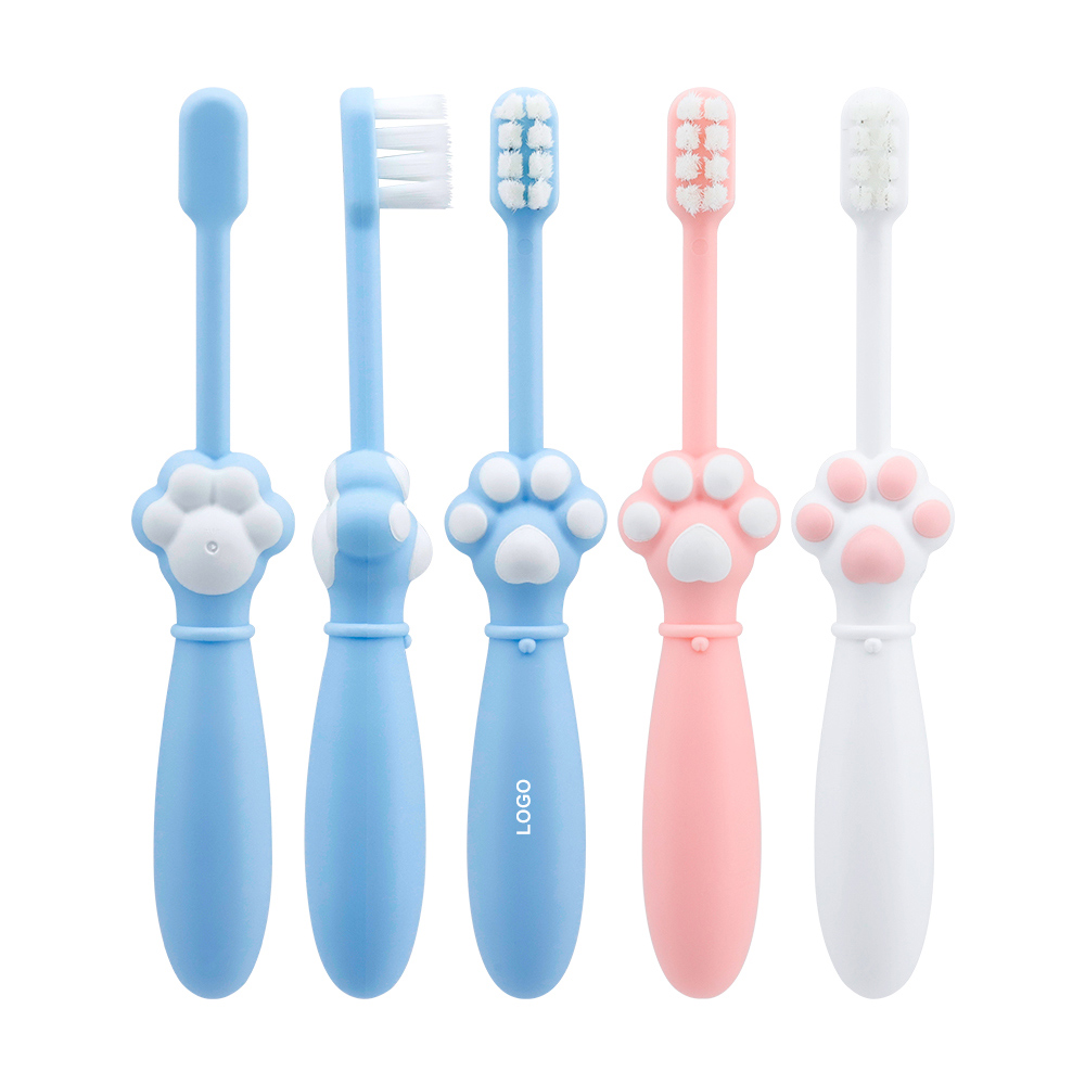 img of Custom Cute Cat Claw Toothbrush Handle Soft Bristles Plastic Toothbrush for Kids
