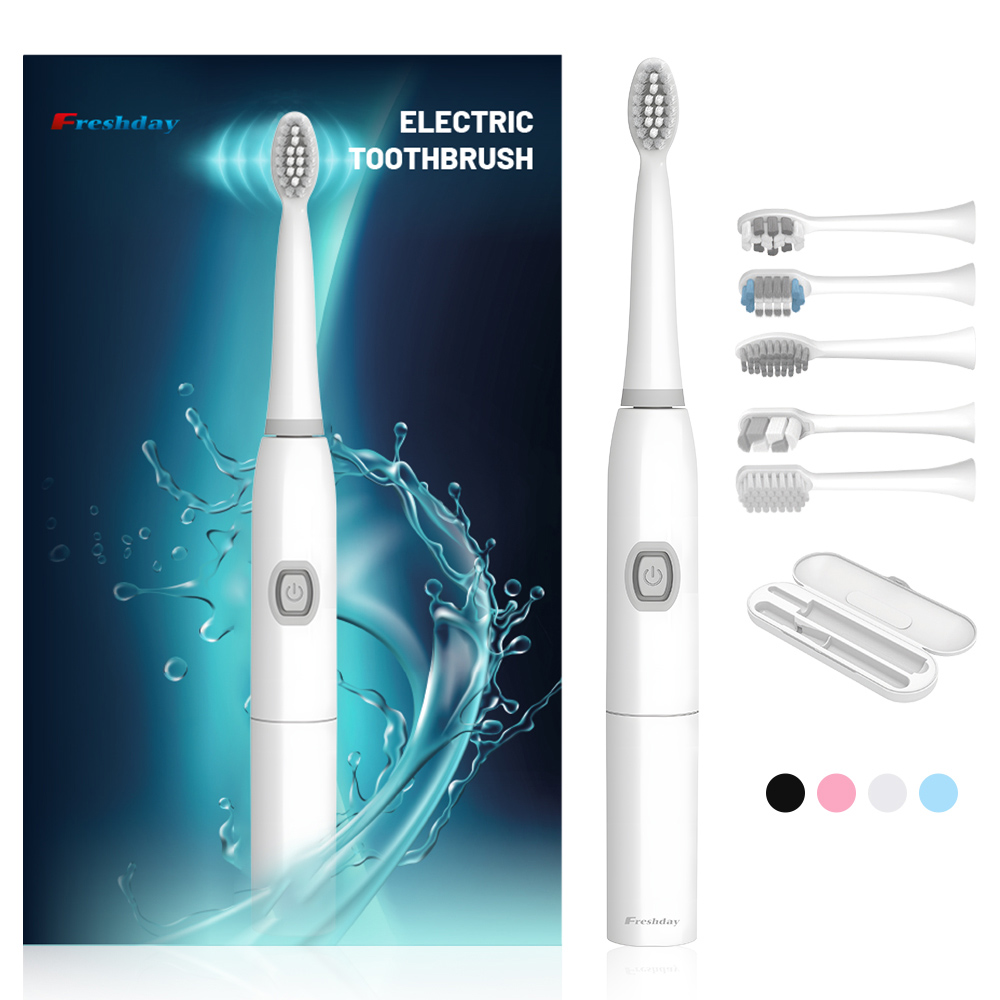 img of OEM Light Plastic One Button Control Small Electric Toothbrush with Battery Operated