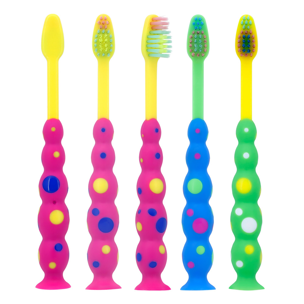 img of Wholesale Kids Toothbrush Soft Bristles Bubble Design with Suction