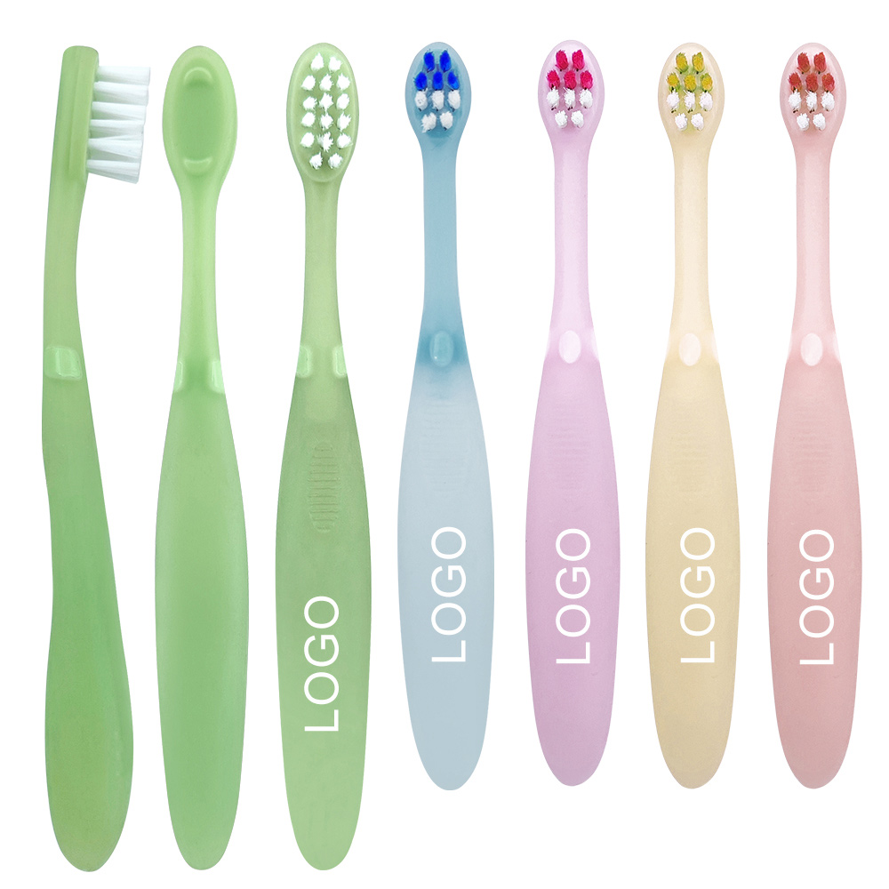 img of Wholesale Food Grade Silicone Handle Kids Toothbrush with Ultra Soft Bristle