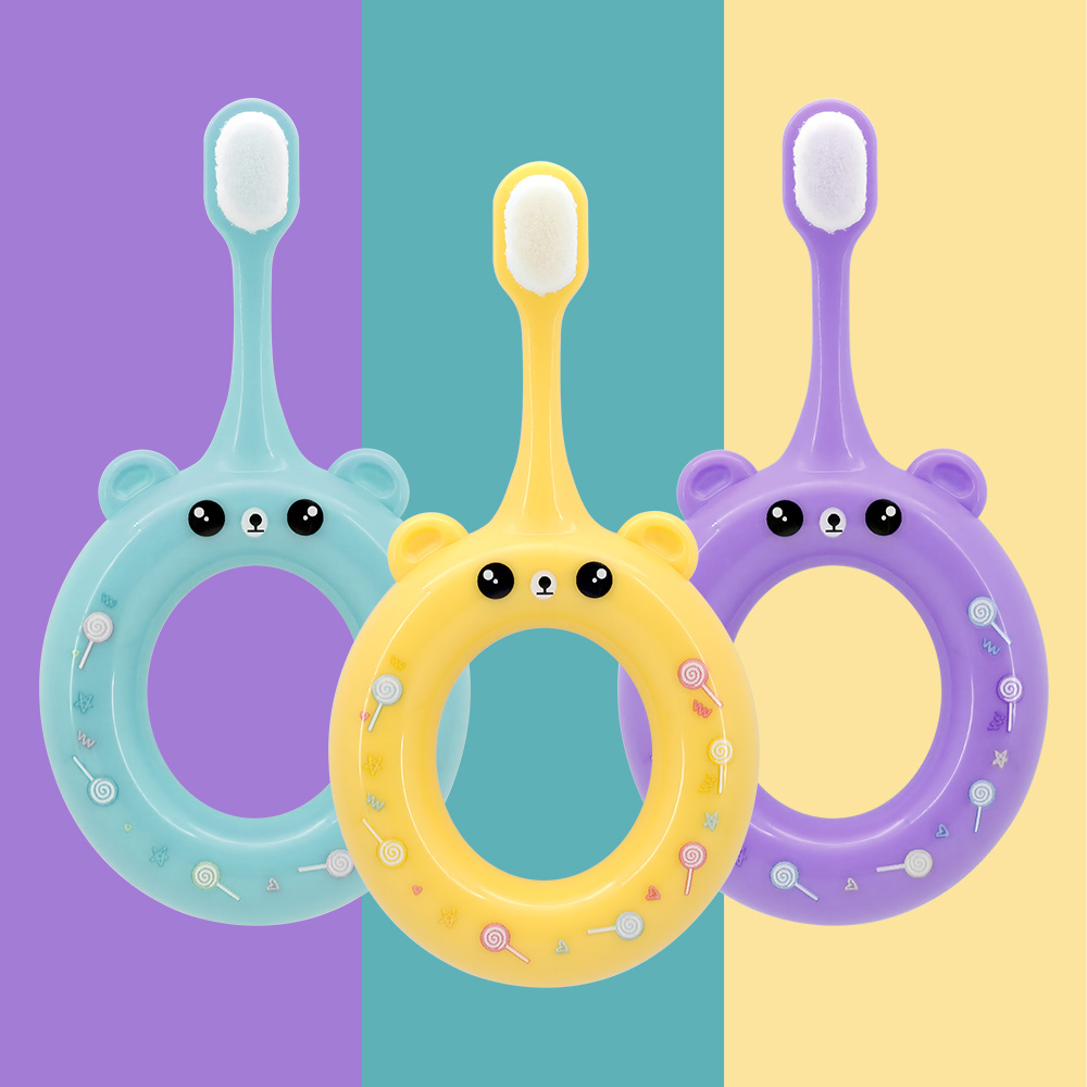 img of OEM ODM Customize Cute Round Grip Kids Super Soft Bristles Toothbrush