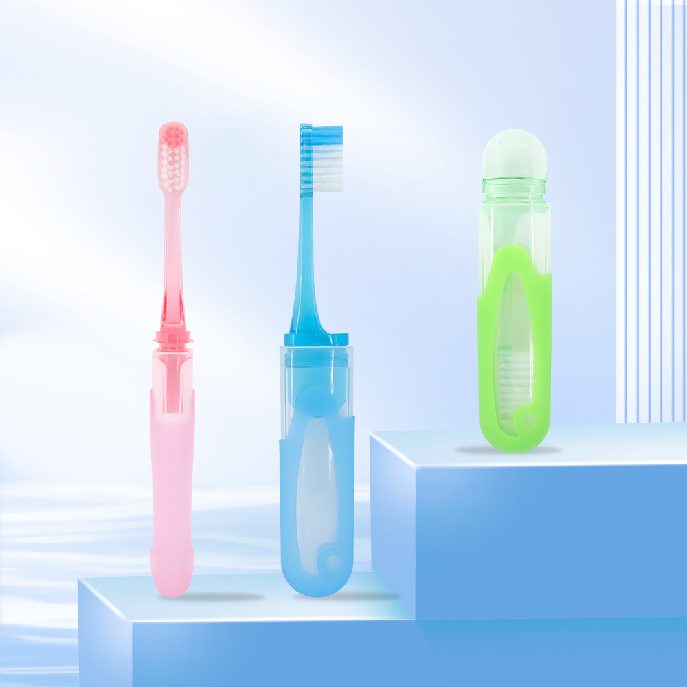 img of Wholesale Portable Folding Travel Toothbrush with Detachable Case Handle