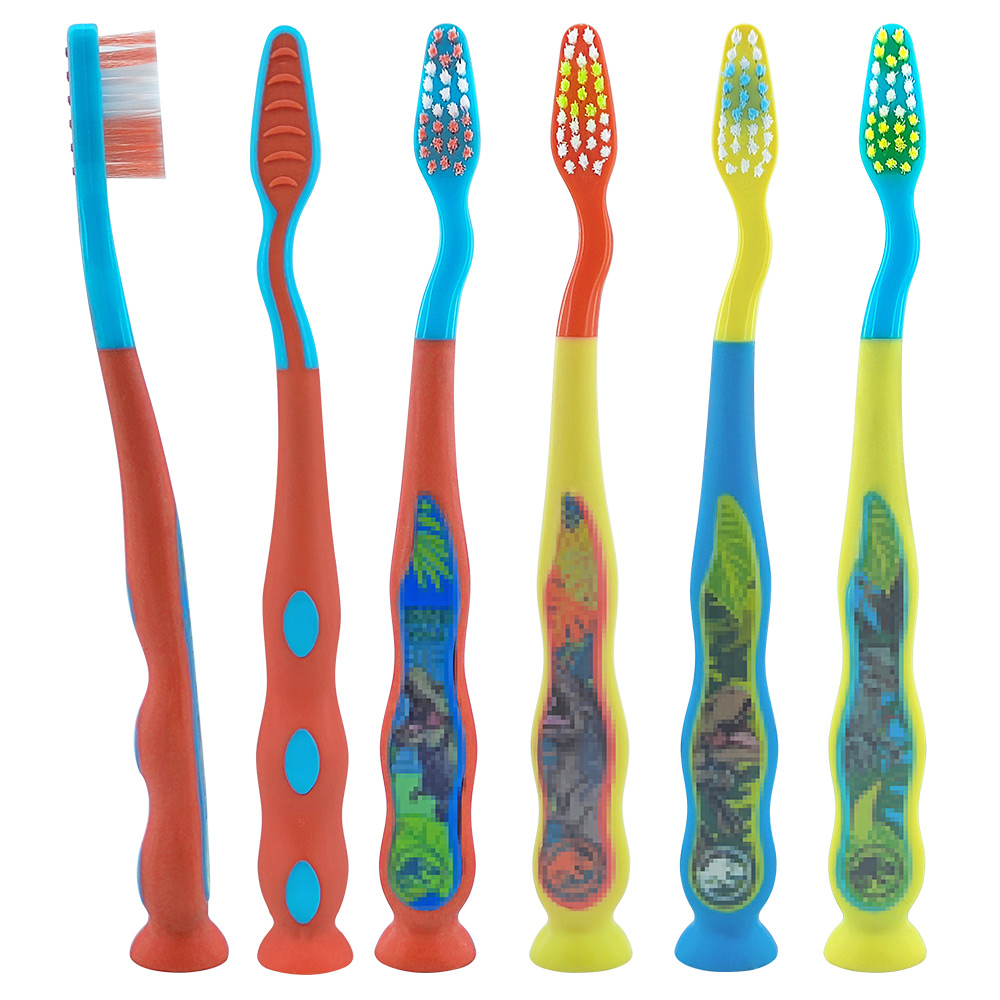 img of Bulk Customize Kids Toothbrush with Tongue Scraper & Suction Cup Base