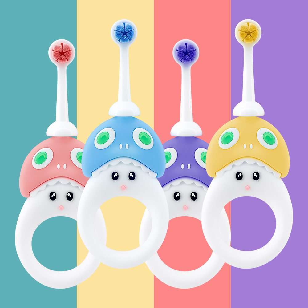 img of Customize Cute Round Handle Infant Oral Care Tooth Brush