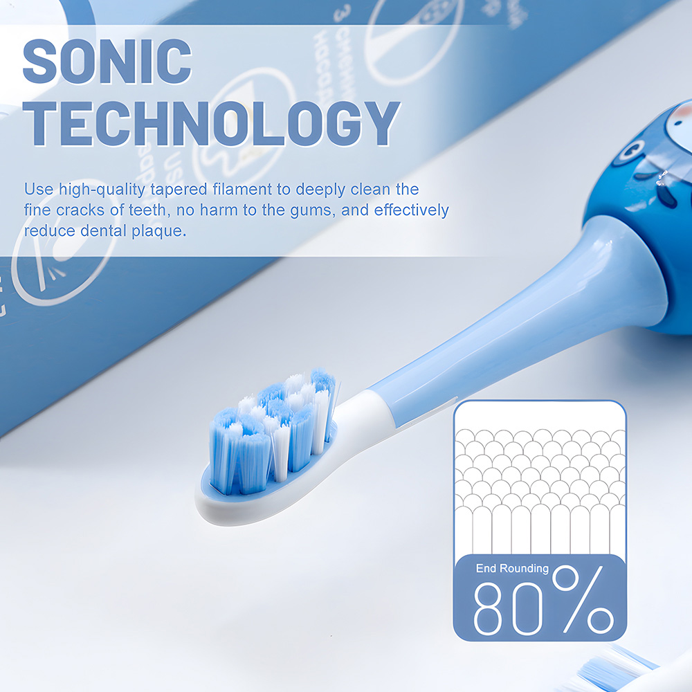 China Factory Custom Smart Cartoon Electric Toothbrush For Kids