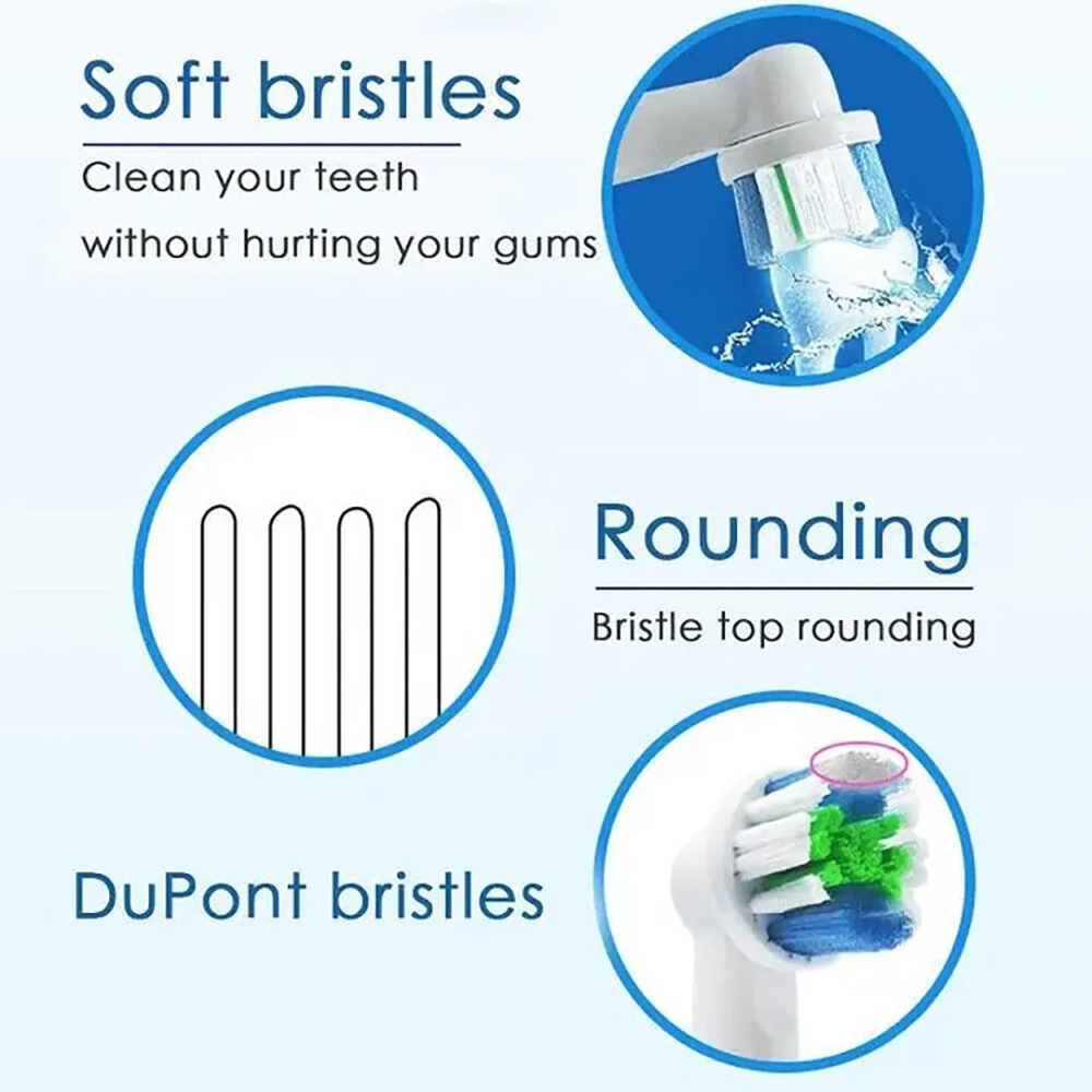 Wholesale Plaque Control Round Electric Toothbrush Head Refills Generic