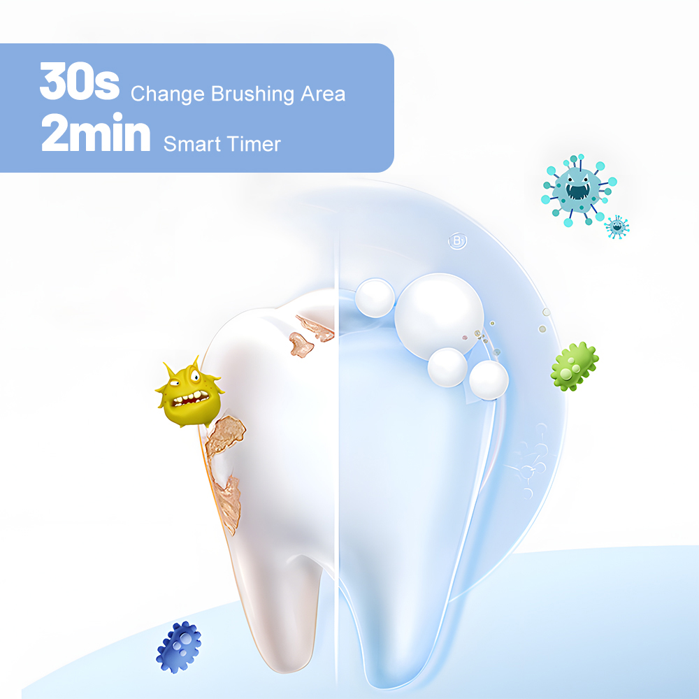 Wholesale Kids USB Rechargeable Smart Sonic Electric Toothbrush