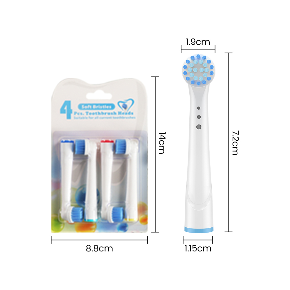 Private Label Pack of Oral Brush Toothbrush Replacement Heads for Electric Toothbrush