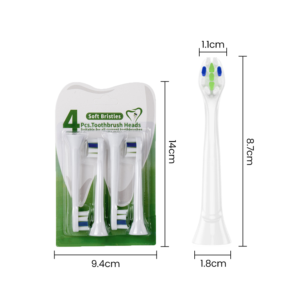 Customize Advanced DuPont Bristles Generic Sonic Replacement Brush Heads