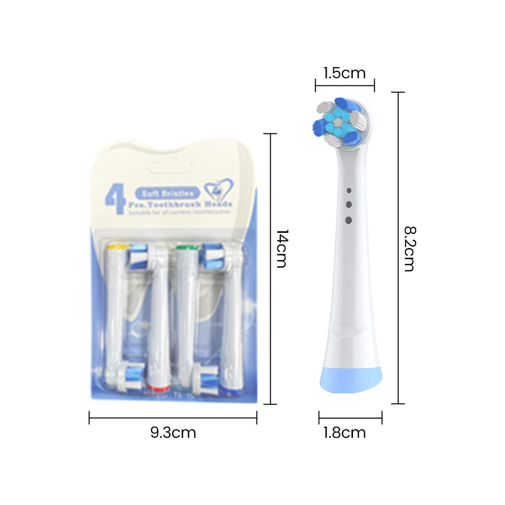 Oral Brush Medium Nylon Bristles Electric Toothbrush Replacement Head With Factory Price
