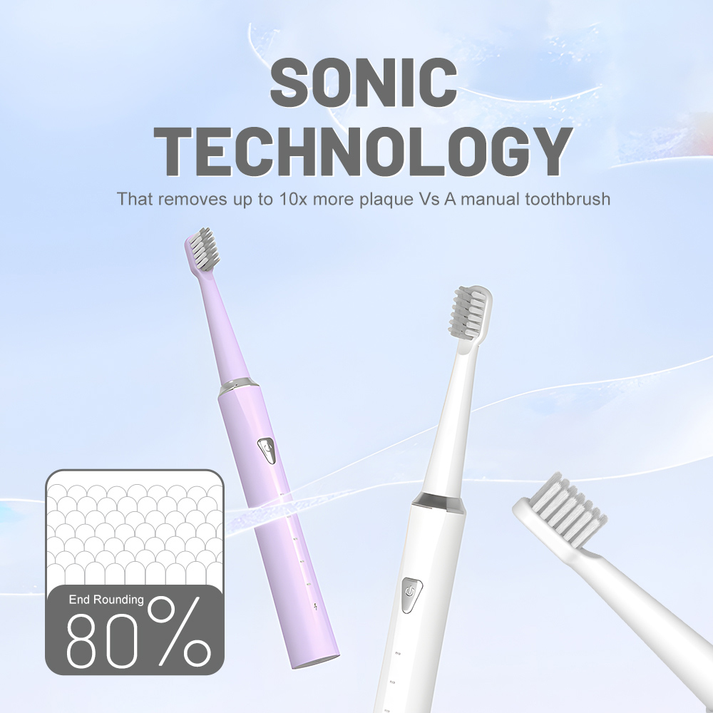 Rechargeable IPX7 Waterproof Portable Smart Electric Toothbrush