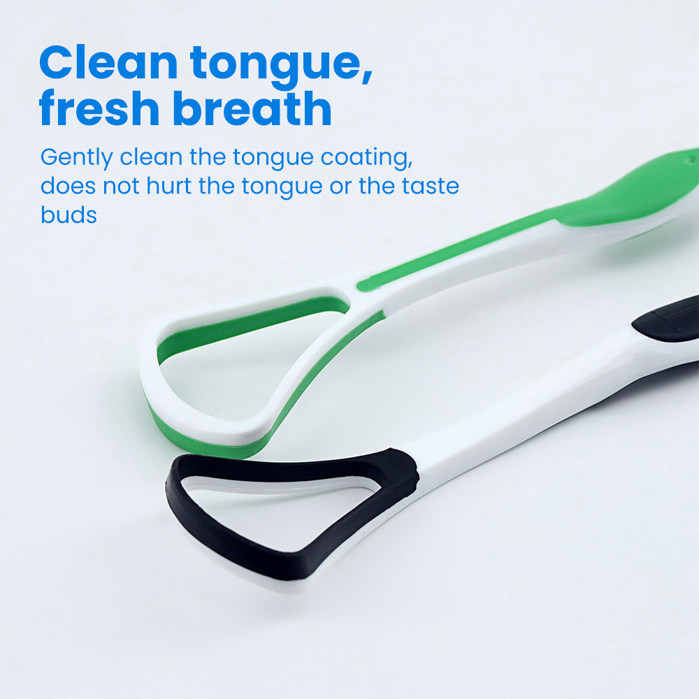 Factory Direct Sale Portable Eco-Friendly Plastic Tongue Scraper