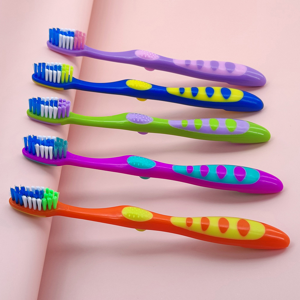 Wholesale OEM Kids Soft Toothbrush with Built-In Tongue Scraper