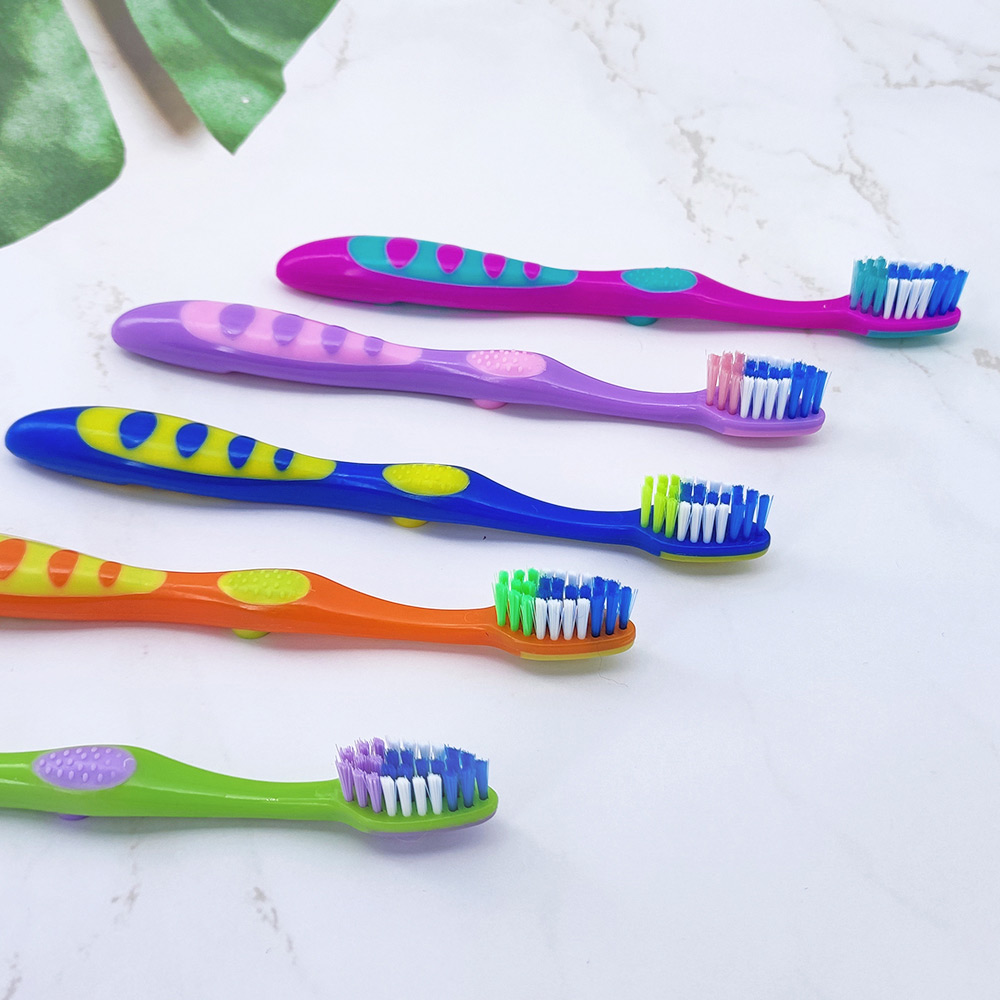 Wholesale OEM Kids Soft Toothbrush with Built-In Tongue Scraper