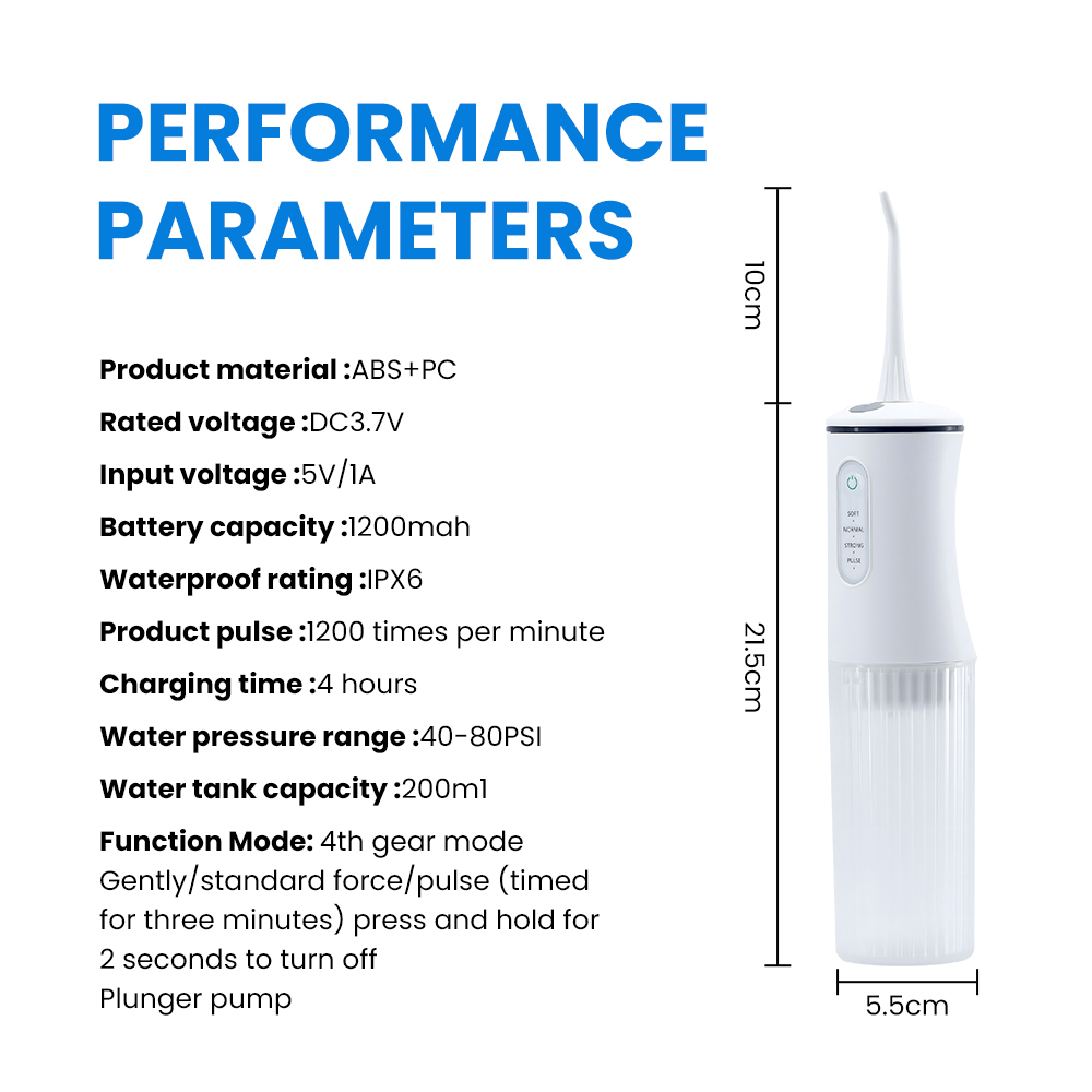 Wholesale USB Rechargeable Cordless Water Dental Flosser Irrigator For Teeth