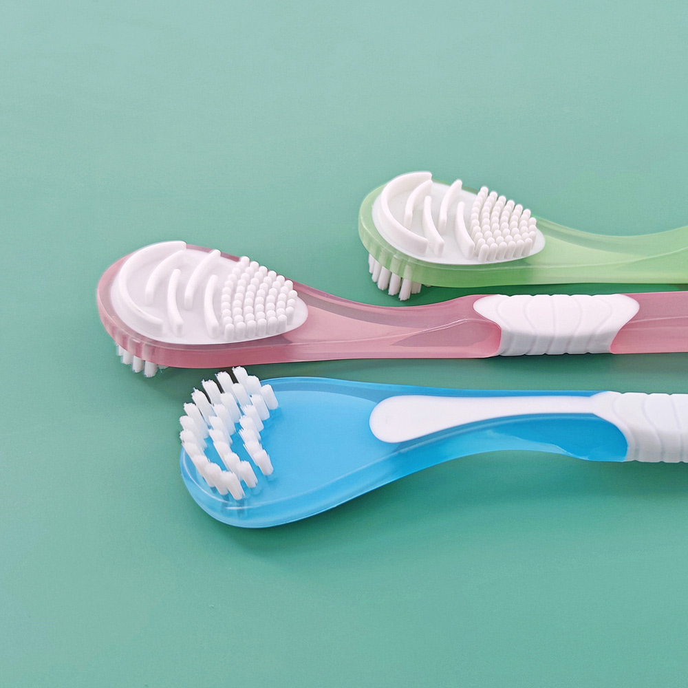OEM Custom Dual-Function Tongue Cleaner