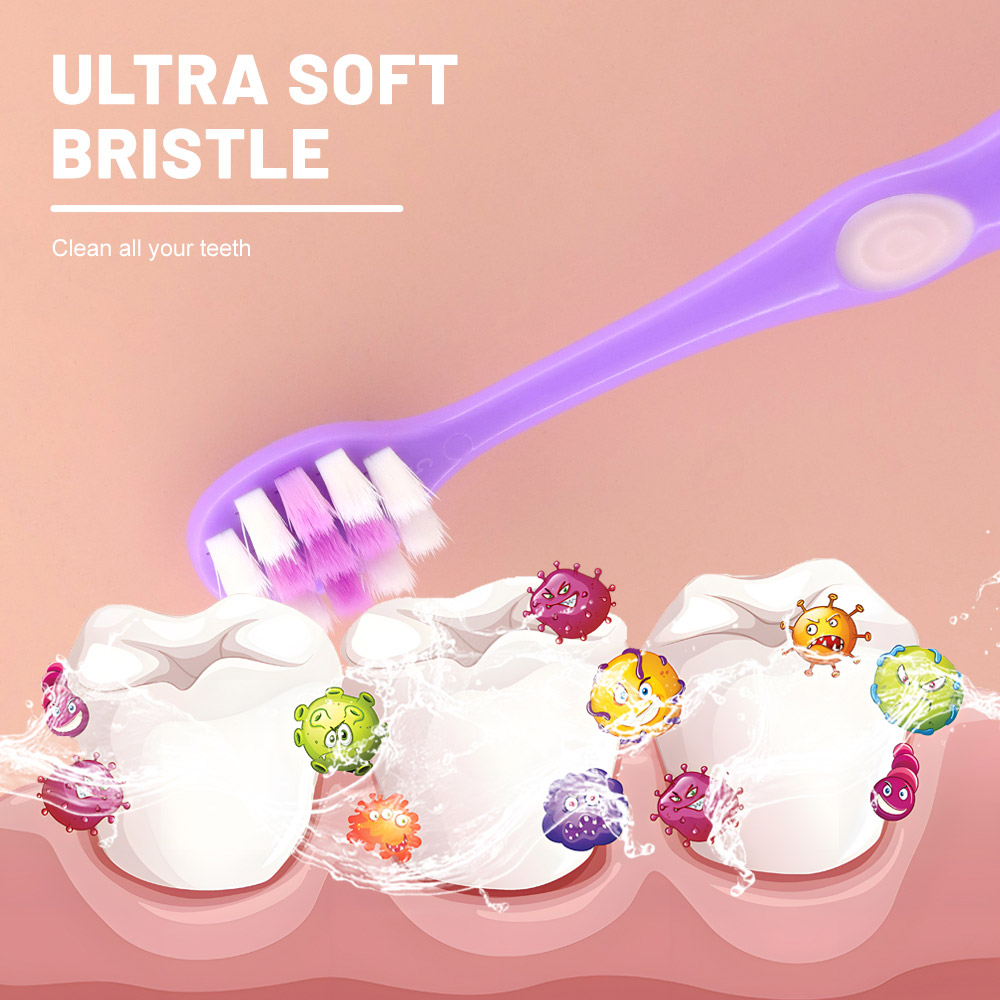 Wholesale Kids Manual Toothbrush with Ergonomic Wave Grip