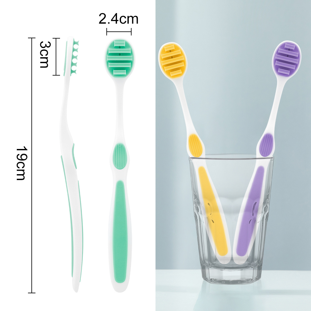 Custom Private Logo Adults Use Plastic Tongue Scraper