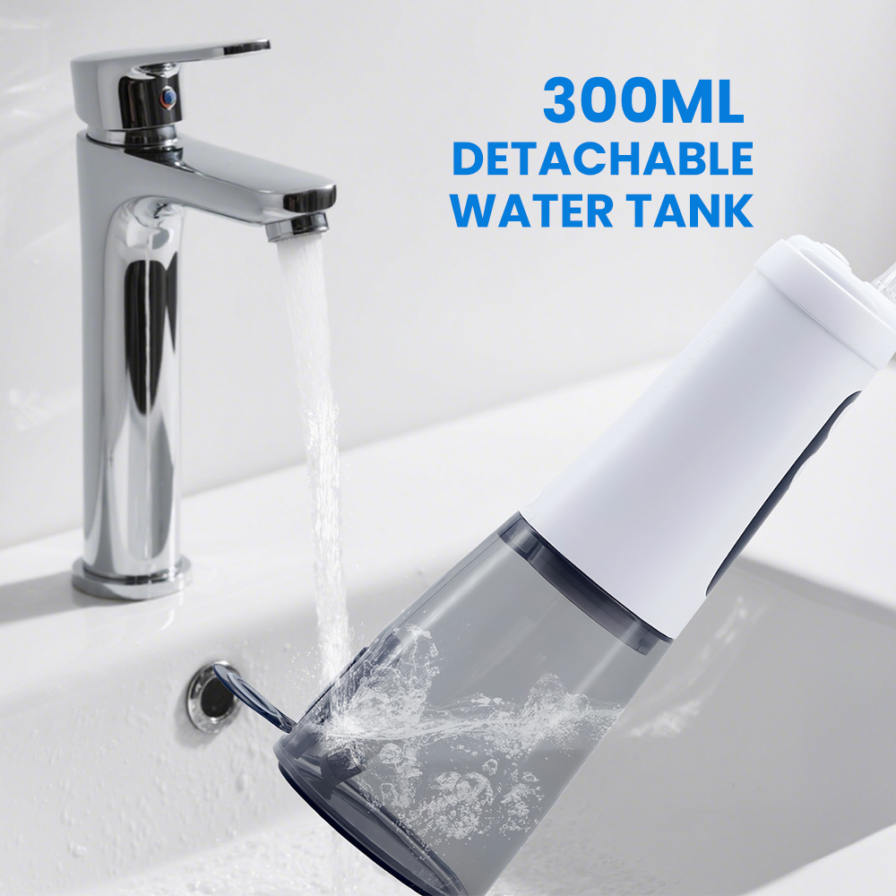 Wholesale Cordless Handheld Portable Electric Dental Water Flosser with 4 Nozzles