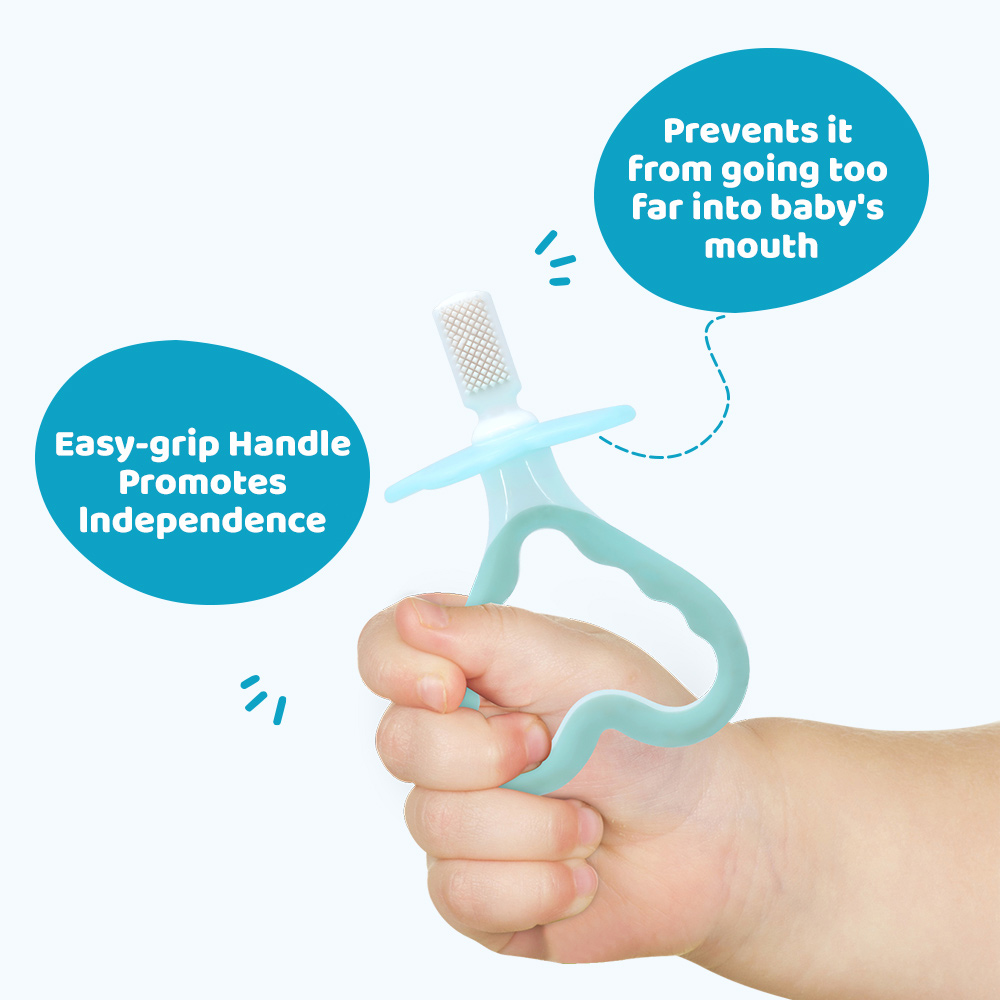 Wholesale BPA-Free Food-Grade Silicone Training Infant Teething Brush