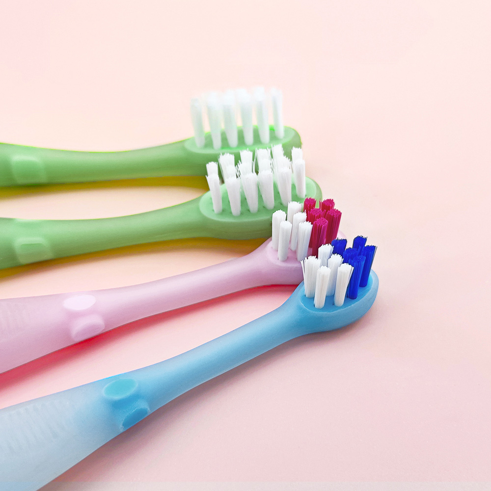 Wholesale Food Grade Silicone Handle Kids Toothbrush  with Ultra Soft Bristle