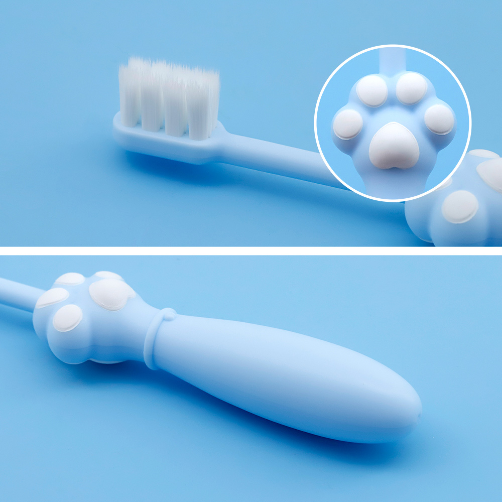 Custom Cute Cat Claw Toothbrush Handle Soft Bristles Plastic Toothbrush for Kids