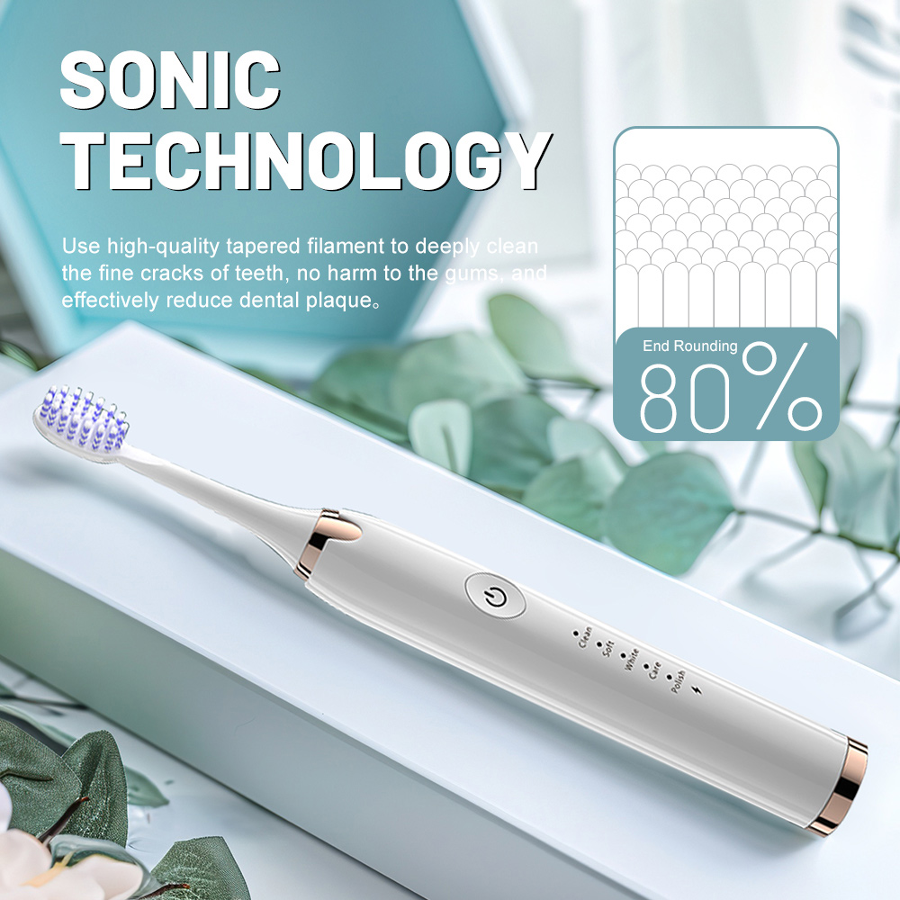 Wholesale IPX7 Waterproof Rechargeable Portable Travel Sonic Electric Toothbrush