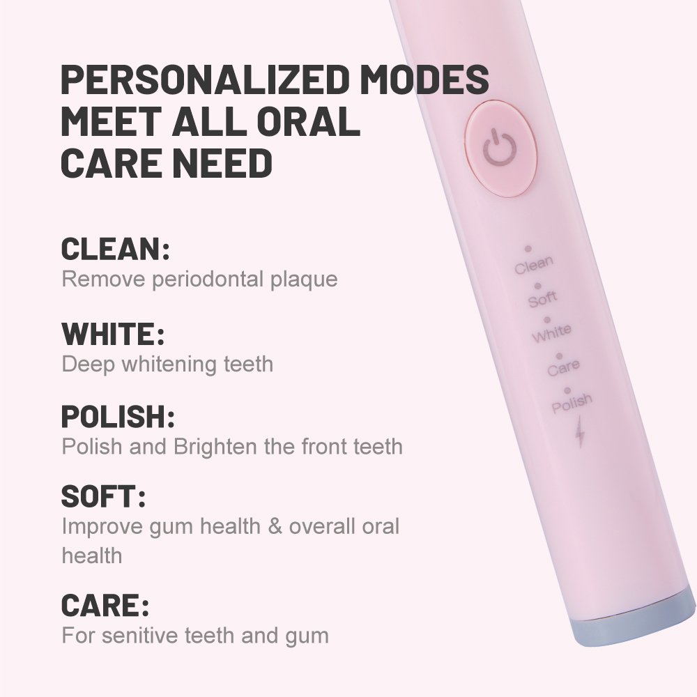 Wholesale IPX7 Waterproof Rechargeable Portable Travel Sonic Electric Toothbrush
