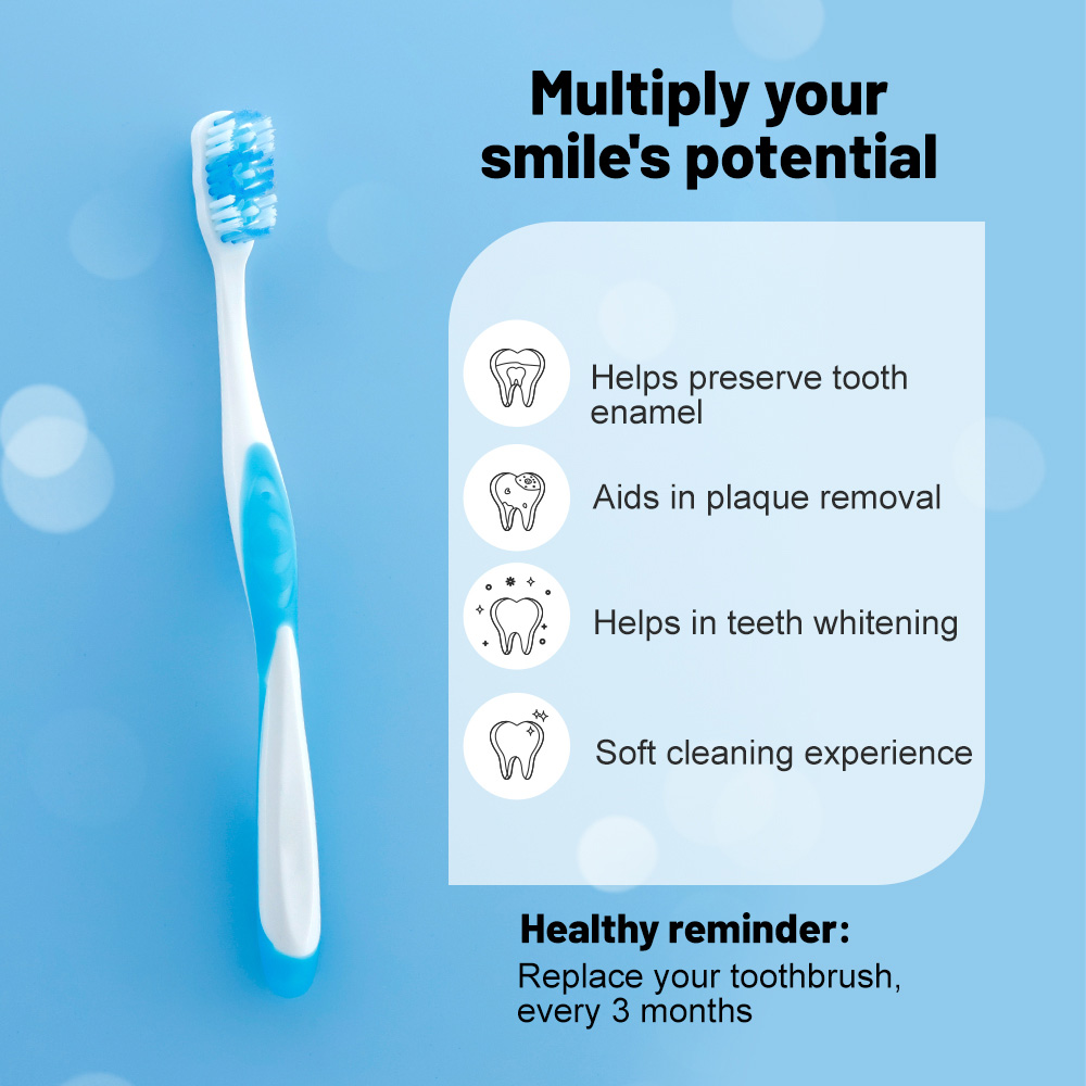 Factory Wholesale Customized Best Manual Toothbrush For Plaque Removal