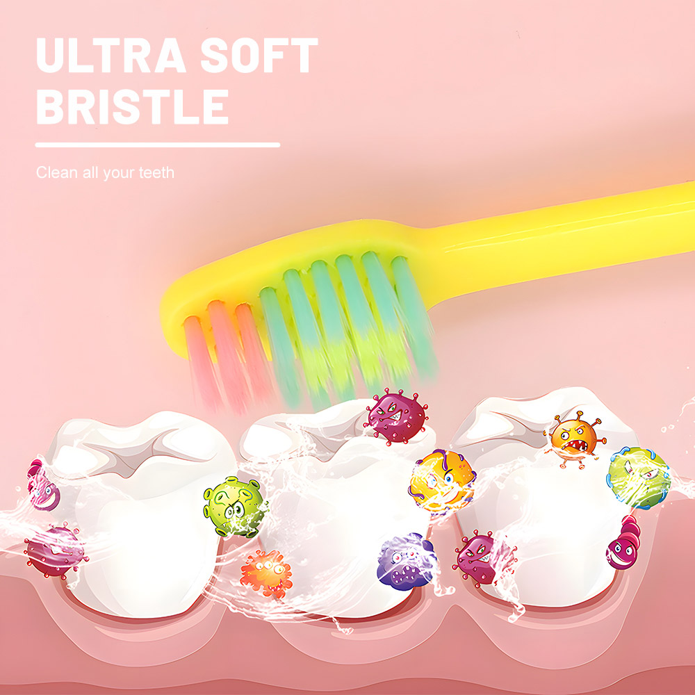 Wholesale Kids Toothbrush Soft Bristles Bubble Design with Suction