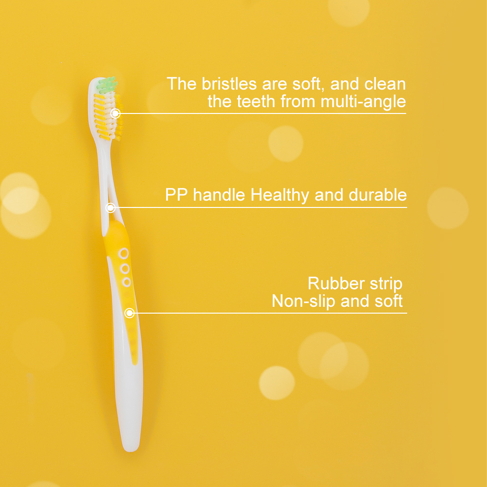Customize Soft Tapered Bristles Adult Toothbrush in Individual Blister