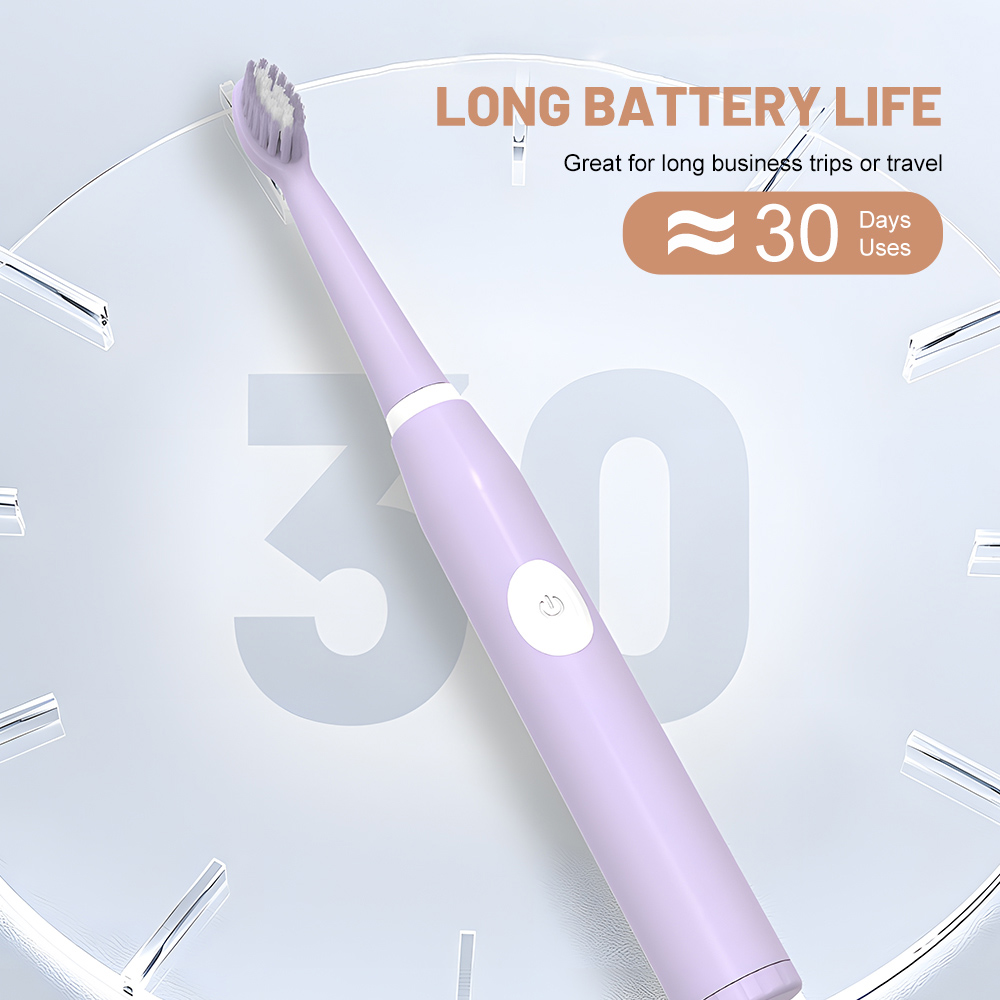 Private Label Battery Portable Waterproof Electric Toothbrush for Adults