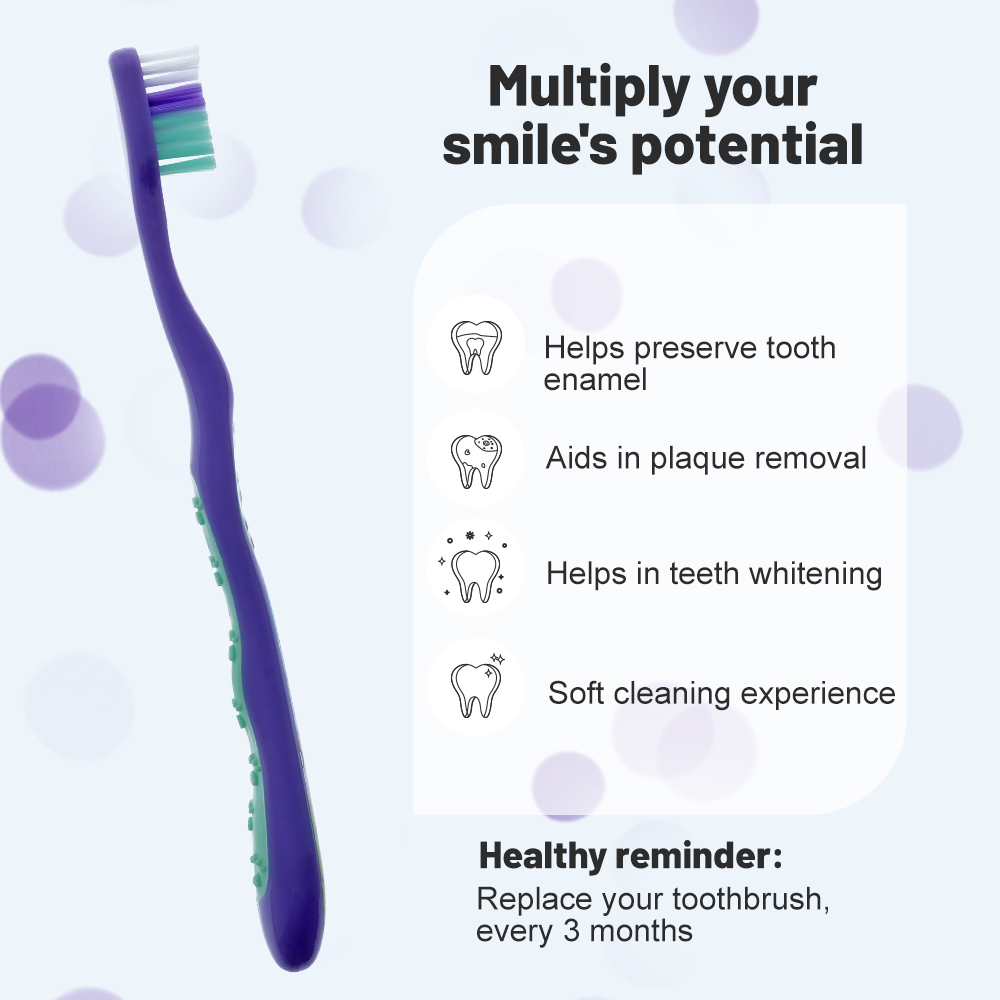 Anti-Slip Paw Print Handle Children Toothbrush Bulk Wholesale Custom Logo