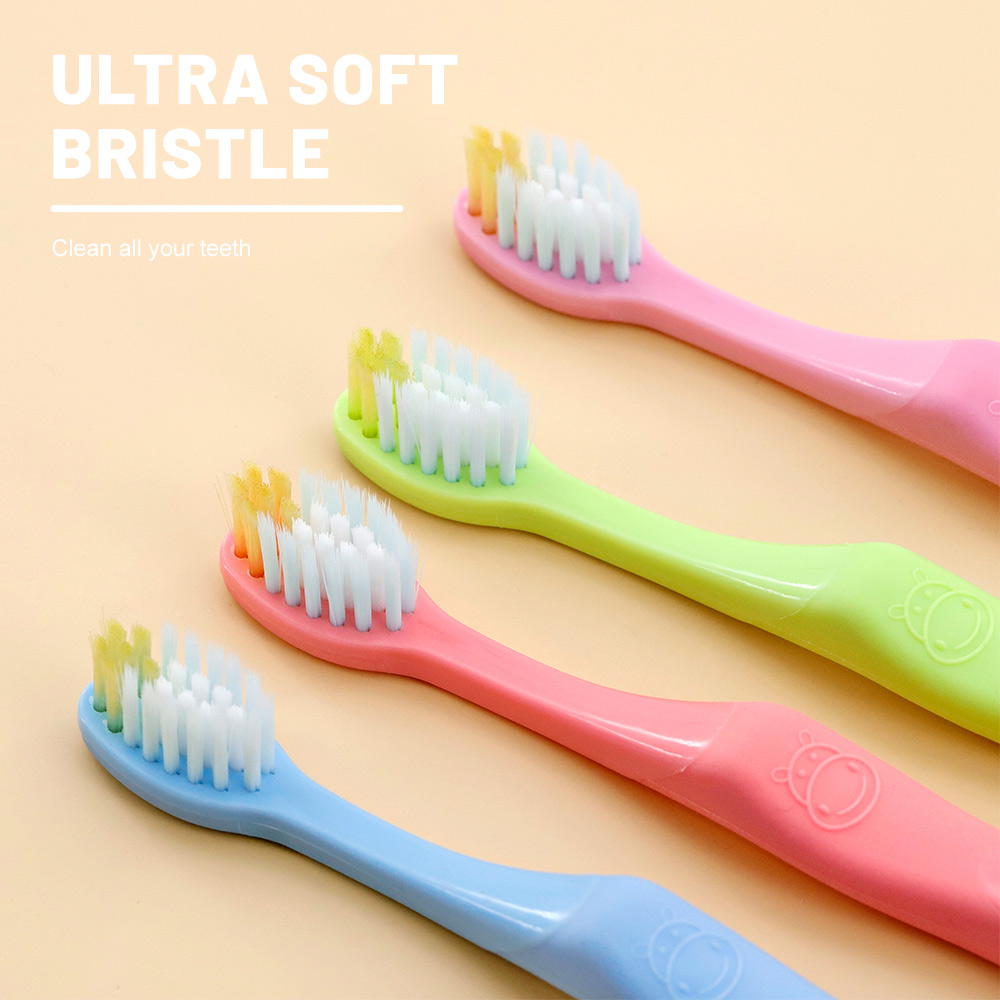 Custom Soft Bristle Kids Toothbrush BPA Free Ergonomic