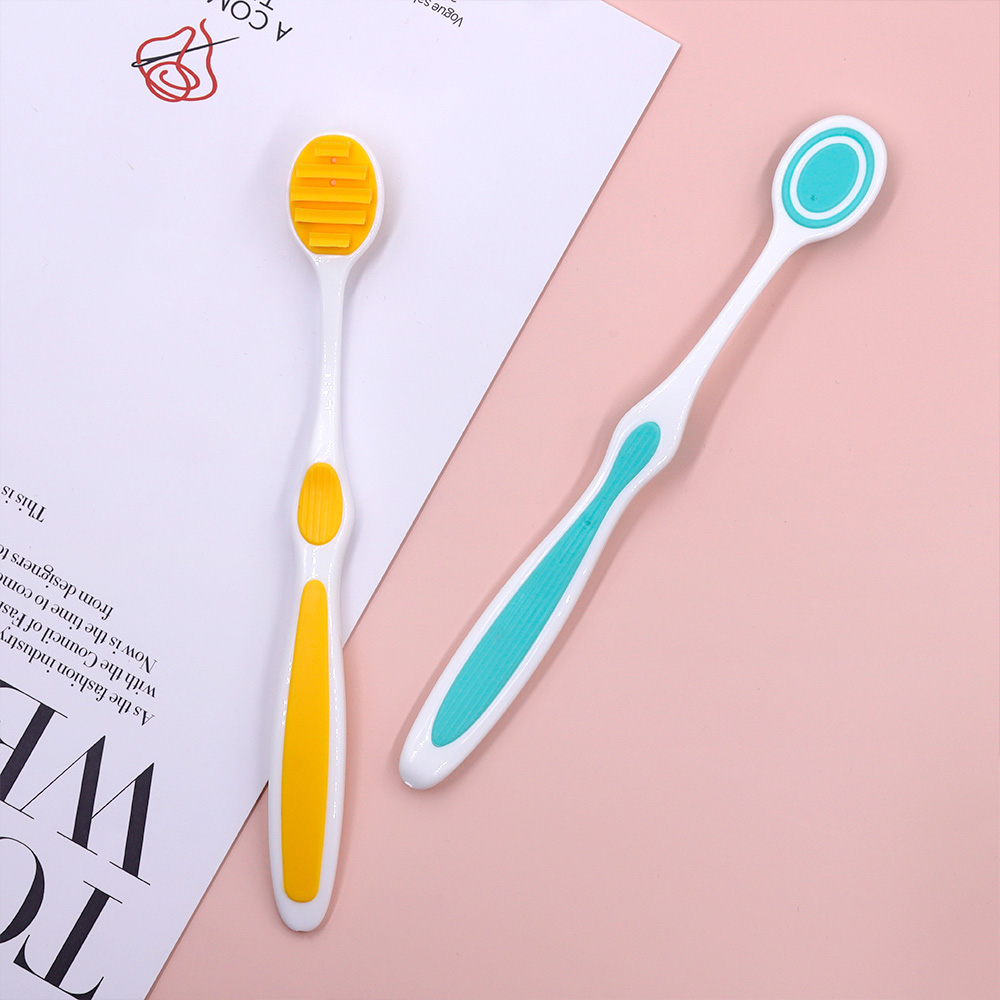 Custom Private Logo Adults Use Plastic Tongue Scraper
