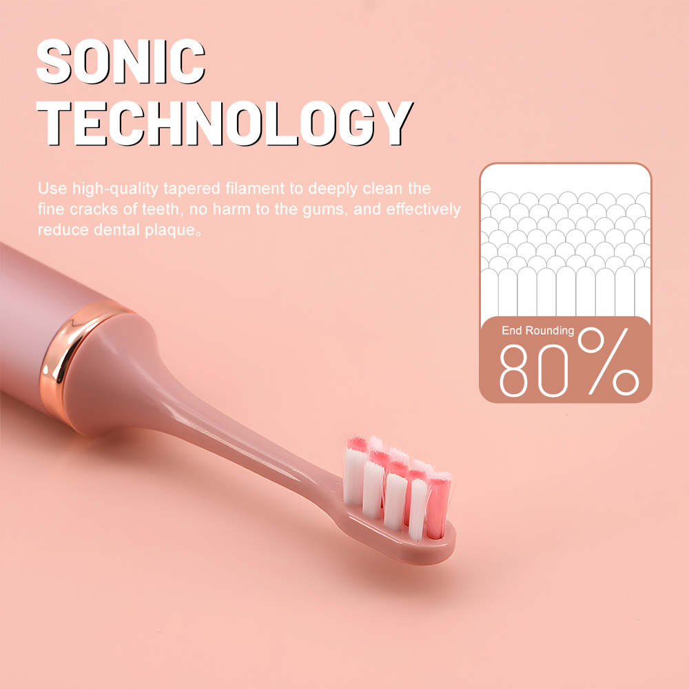 Private Label Adult Portable Waterproof Rechargeable Sonic Electric Toothbrush