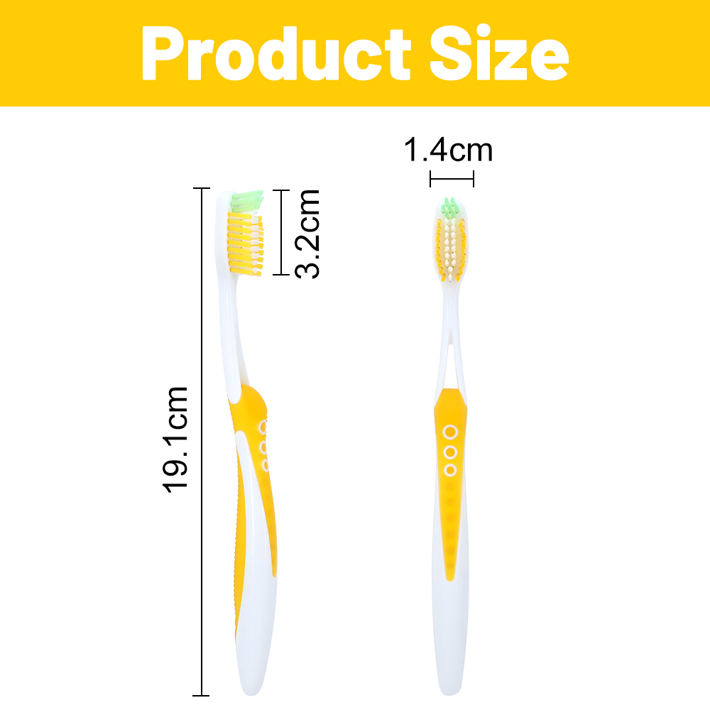 Customize Soft Tapered Bristles Adult Toothbrush in Individual Blister