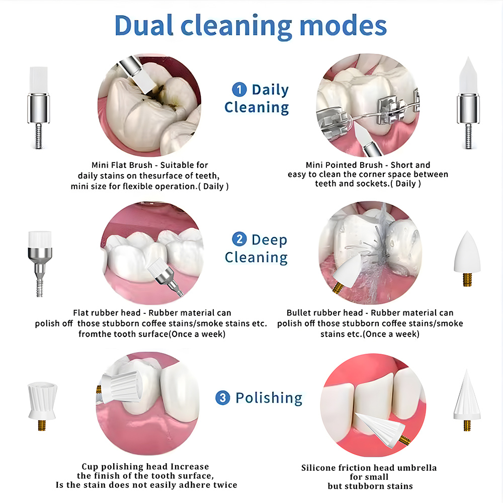 OEM Customize Rechargeable Multifunctional Toothbrush Polisher Electric toothbrush