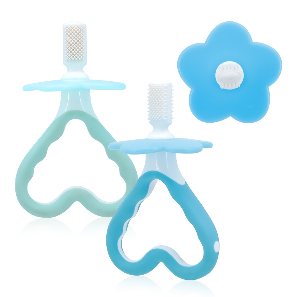 Wholesale BPA-Free Food-Grade Silicone Training Infant Teething Brush