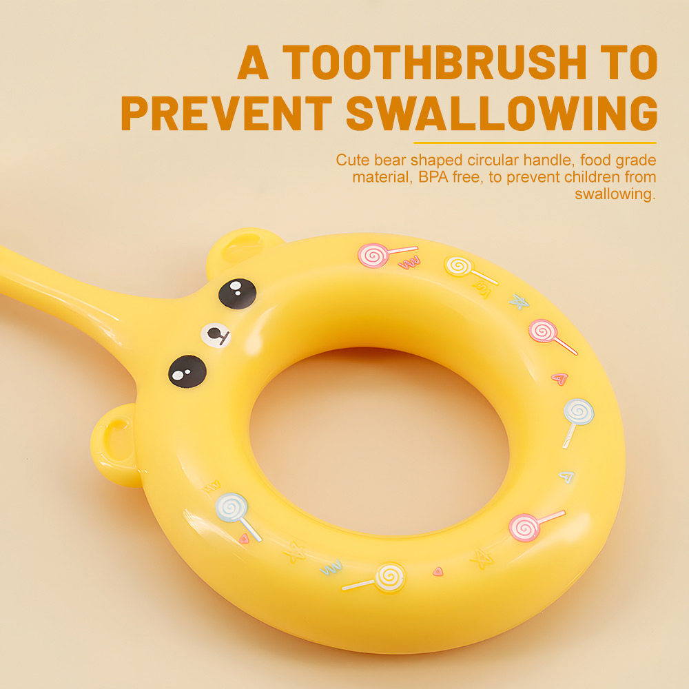 OEM ODM Customize Cute Round Grip Kids Super Soft Bristles Toothbrush
