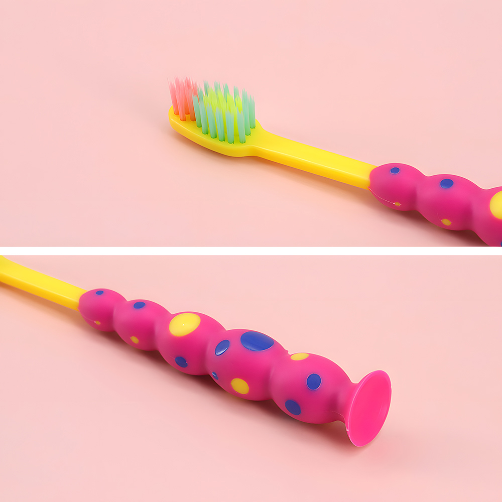 Wholesale Kids Toothbrush Soft Bristles Bubble Design with Suction