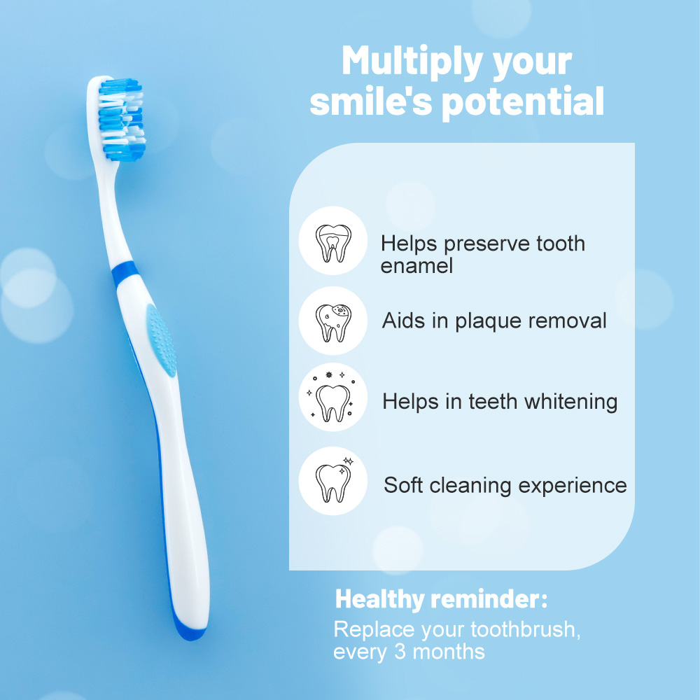 High Quality Custom Best Manual Toothbrush For Gum Disease