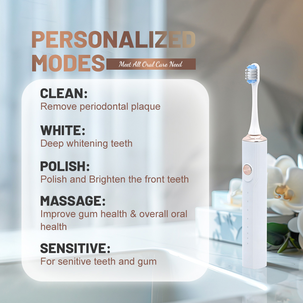 OEM Customized Household Rechargeable Sonic Electric Toothbrush