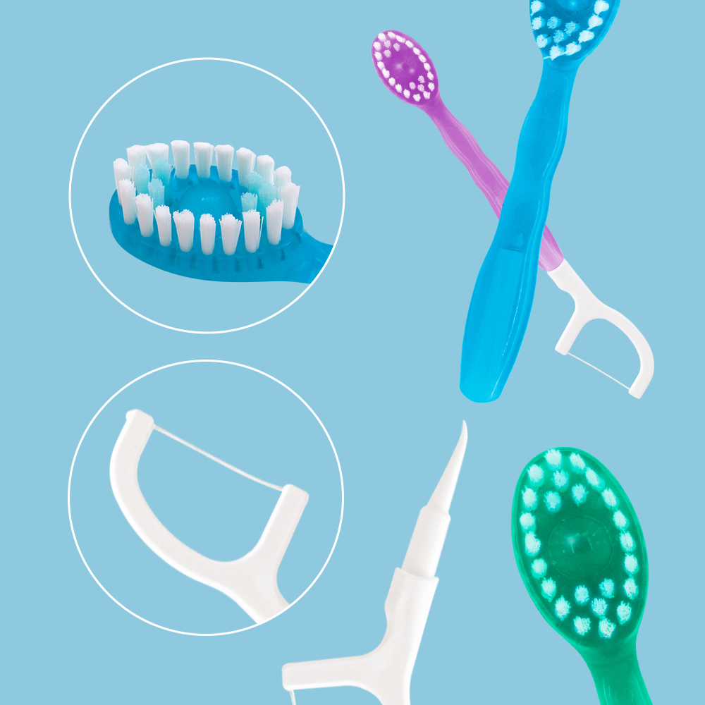 OEM 5-in-1Disposable Mini Toothbrushes with Toothpaste