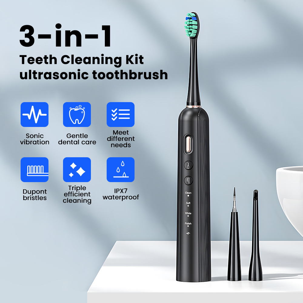 OEM 3-in-1 Multifunctional Sonic Electric Toothbrush with Water Flosser