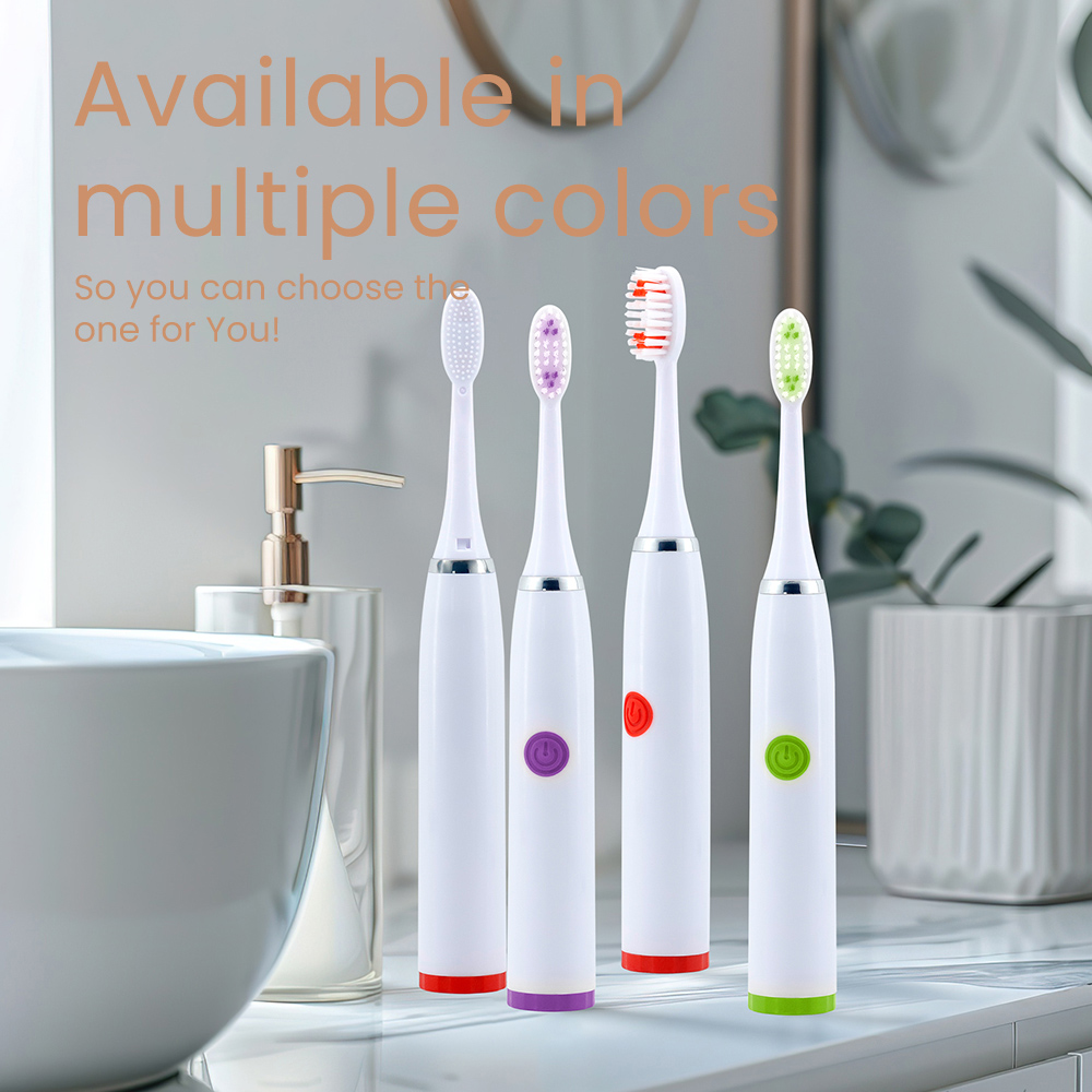 Battery Operated Hot Selling Portable Cordless Soft Bristle Electric Toothbrush