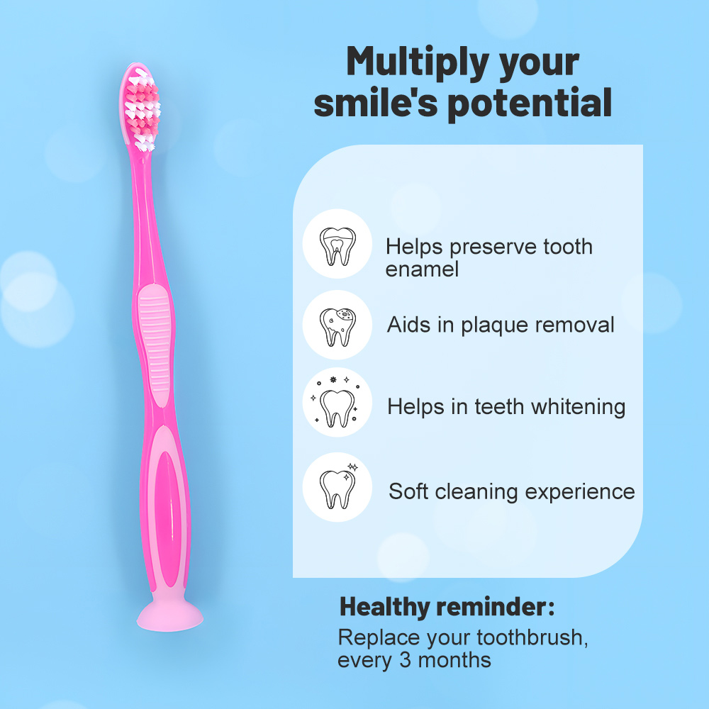 OEM/ODM Factory-Direct Kids Suction Cup Toothbrush