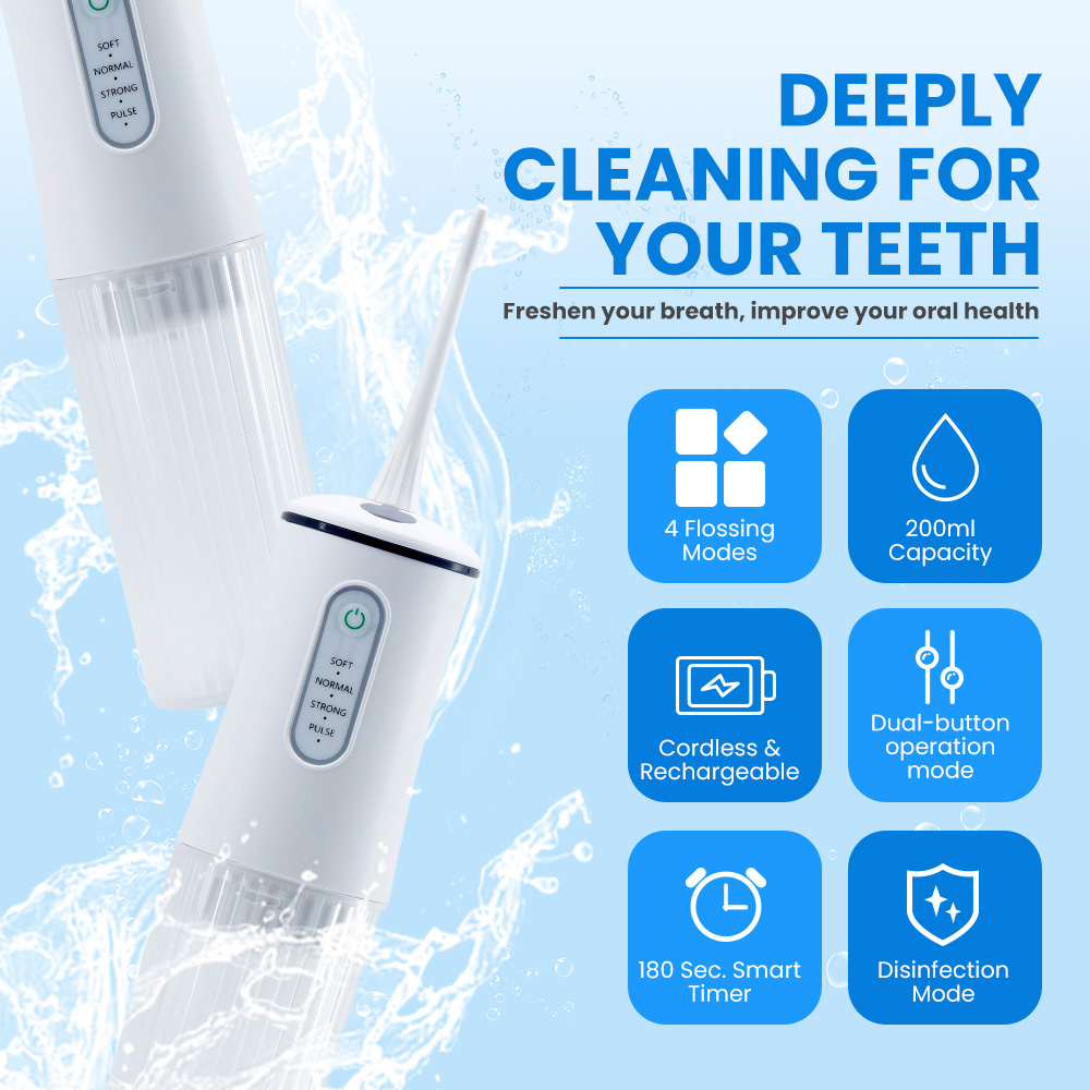 Wholesale USB Rechargeable Cordless Water Dental Flosser Irrigator For Teeth