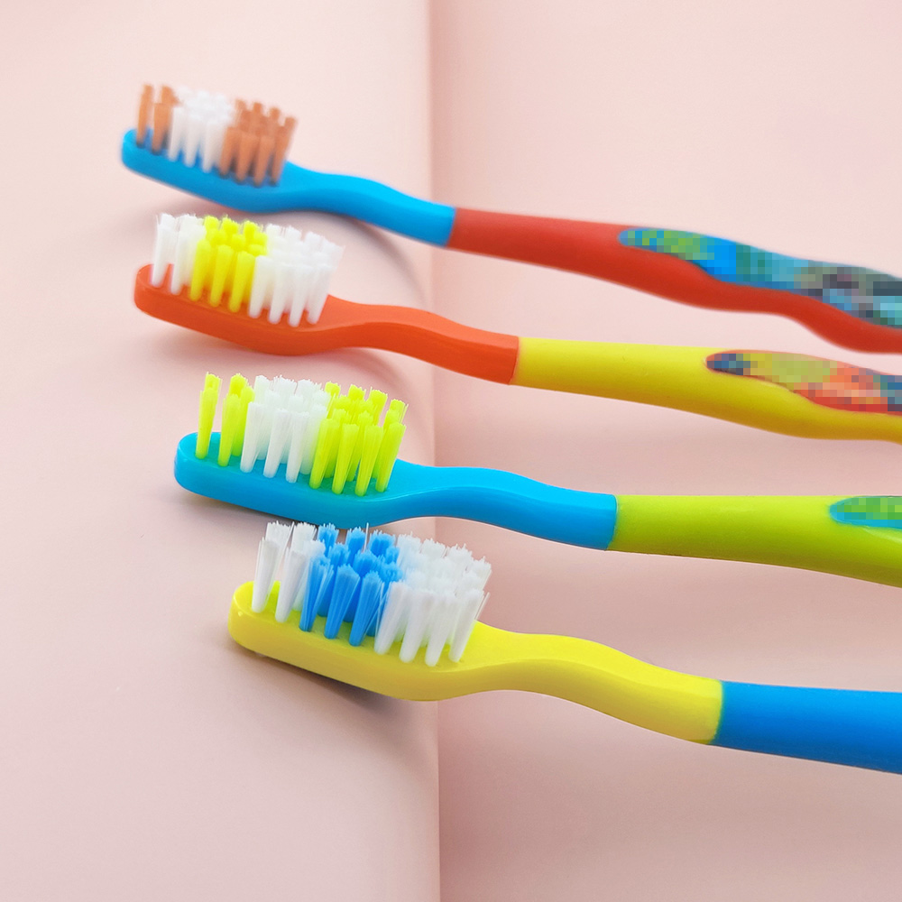 Bulk Customize Kids Toothbrush with Tongue Scraper & Suction Cup Base