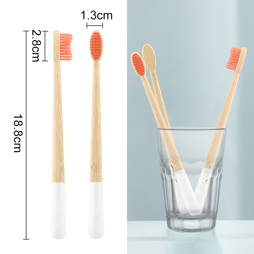 Wholesale Eco-Friendly Bamboo Toothbrush with Custom Logo